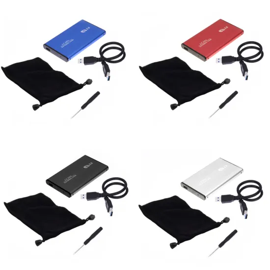 NEW Arrival 2.5" USB 3.0 SATA HDD Box HDD Hard Disk Drive External HDD Enclosure Black/White/Red/Blue Case
