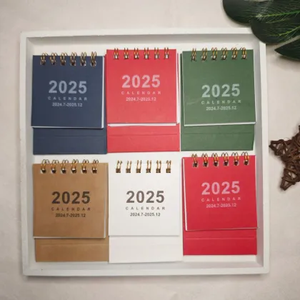 2025 Mini Coil Small Desktop Calendar