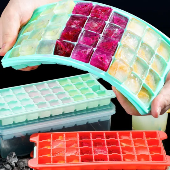 24/36 Grids Silicone Ice Cream Tools Ice Cube Tray Maker Molds Square Shape Ice Form Moulds for Whiskey Cocktail Bar Accessories