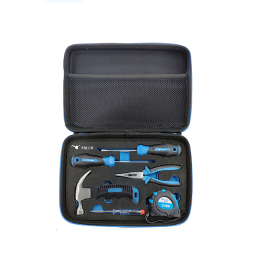 7-PC Custom Electrical Hardware Kit Carry Pouch: Heavy Duty Hand Tools Bag & Combination Set - 1 Year Warranty