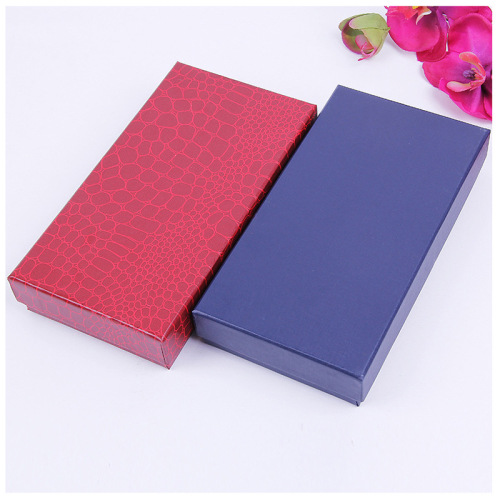 Caixa de presente da carteira de papel de couro de couro para gravata