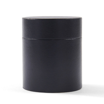 Round Black Cylinder Tube Packaging Box for Bottle