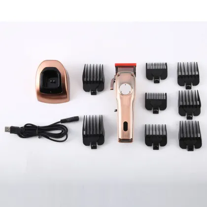 Professional Rechargeable Wireless Barber Clippers for Zero Gapped Men's Haircuts