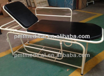 Hospital four castors steel stretcher trolley