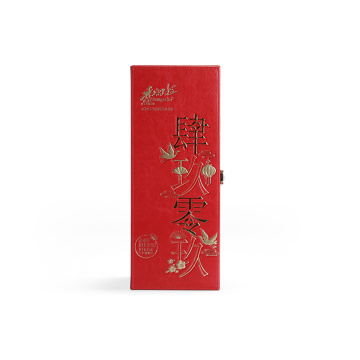 Luxury Red EVA Insert Cardboard Wine Box