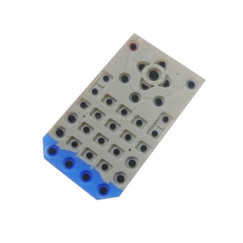 Custom Silicone Broad Square Push Button Valve Ic Mobile Phone Keypad TV Remote Control Key
