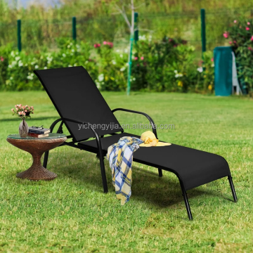 Outdoor Mesh Sun Lounger Chaise Lounge for Garden Furniture