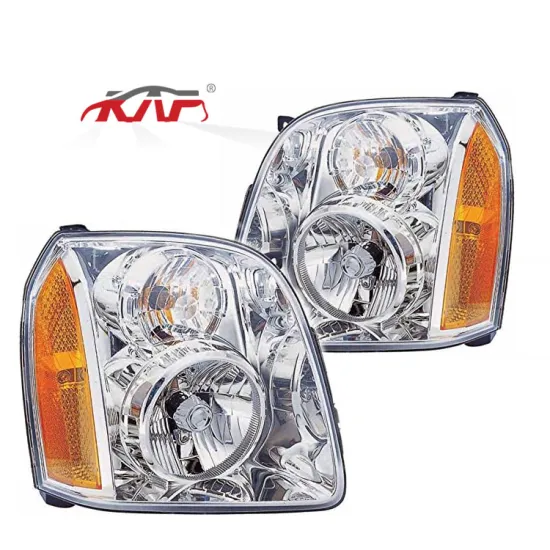 High Performance Chrome Yellow Headlights GM2502318 for GMC SIERRA 2007-2013