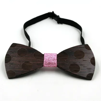 Fashionable party wooden bow tie ,bow tie packaging box