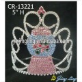 Colored Rhinestone Snowman Christmas Pageant Crowns