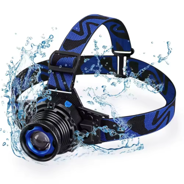 USB Rechargeable Waterproof Zoomable 3-Mode 90-Degree Rotating High-Performance LED Headlamp for Emergency Use and Work