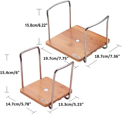 Adjustable TREND Plate Dish Holders Organizer - Fits 6"-13", Cabinets, Shelves, Cupboards, Corners