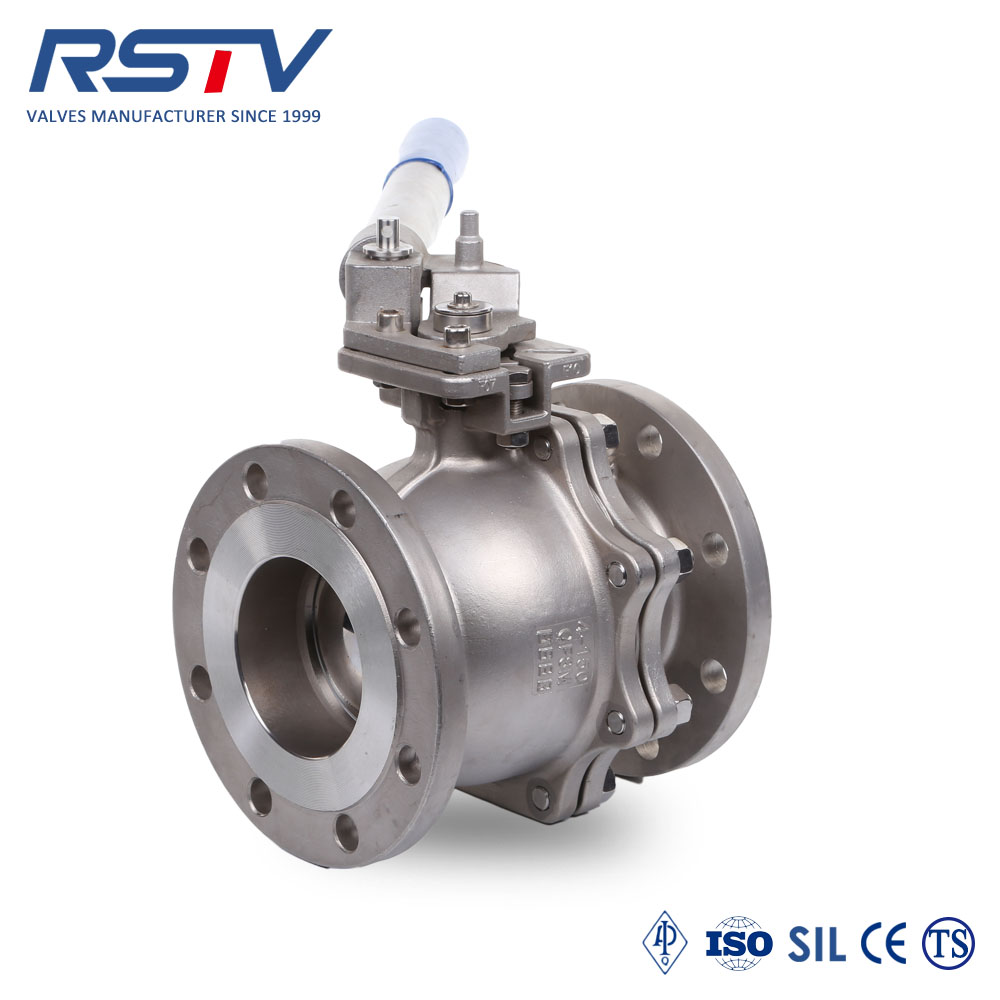 Deadman Spring Return Handle Flange Ball Valve With Dead Man Handle China Manufacturers