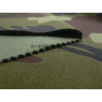 Tissu composite de camouflage en polyester à tricoter élastique
