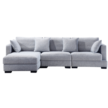 Nowoczesna luksusowa sofa narożna mikrofibry do domu
