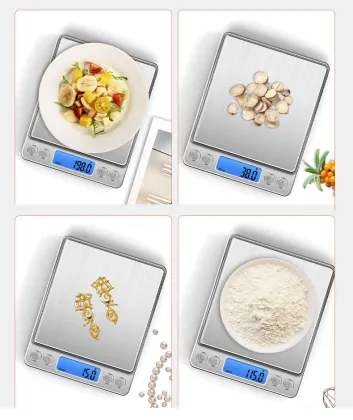 Stainless Steel Electronic Scales for Kitchen and Home - Small Gram Baking and Jewelry Weighing