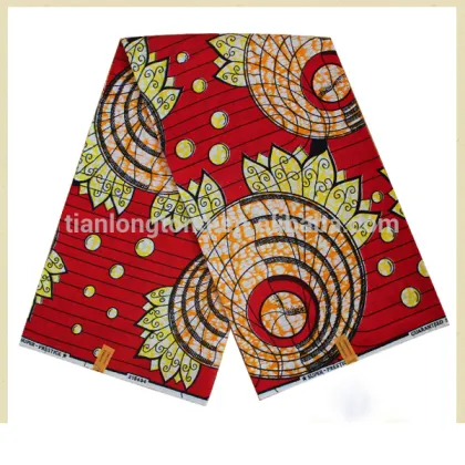 100% cotton holland wax prints fabric 6 yards