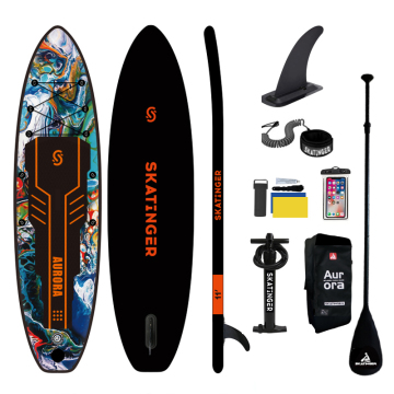 SKATINGER Double Layer Inflatable Paddle Board with Accessory Kit