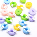 Kawaii Mini Swim Wing Shaped Plaksteen Hars Kralen 100 stks / zak Handwerk Decor Kralen Speelgoed DIY Materiaal Spacer