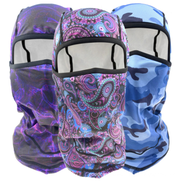 Custom 3-Hole Knitted Full Face Cover Ski Mask Winter Balaclava Warm Sanded Full Face Mask For Outdoor Sports Windproof