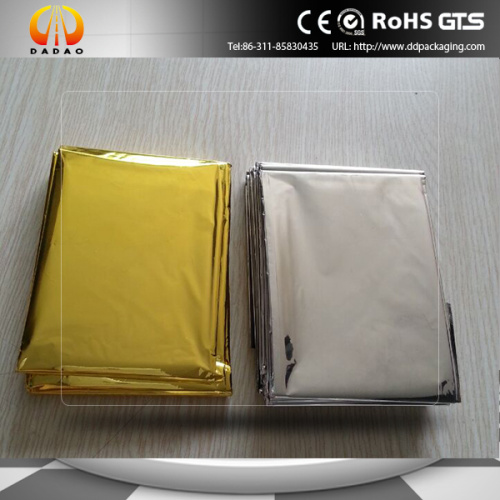 China 210x160cm  Silver Color Emergency Blanket Supplier