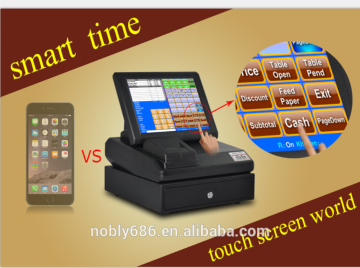2016 new cash register touch screen android pos machine with thermal printer
