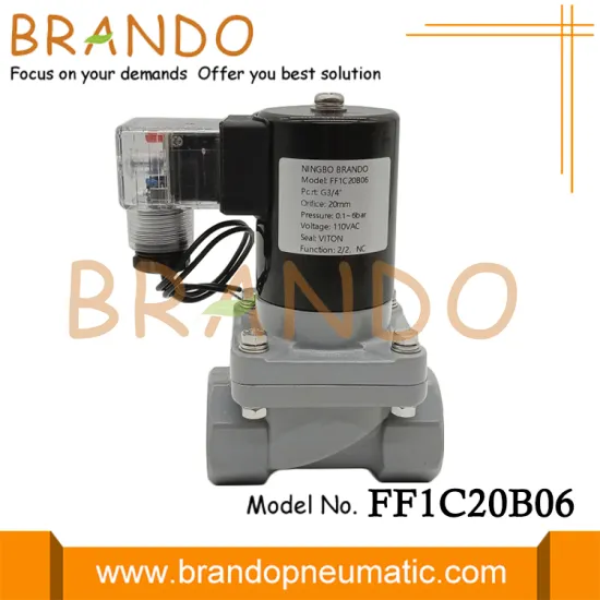 3/4'' DN20 Anti Corrosion Resistance CPVC Solenoid Valve
