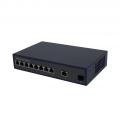 Fiber Optic Equipment POE Switch 8 Ports