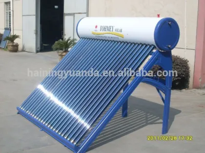 integrated unpressurized solar power water heater