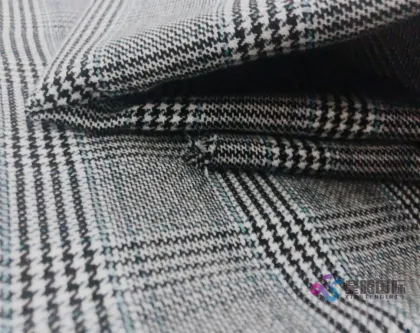 Glen Plaid TR Stretch Fabric