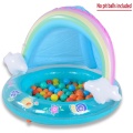 Inflatable Baby Pool Rainbow Baby Toddlers Splash Pool