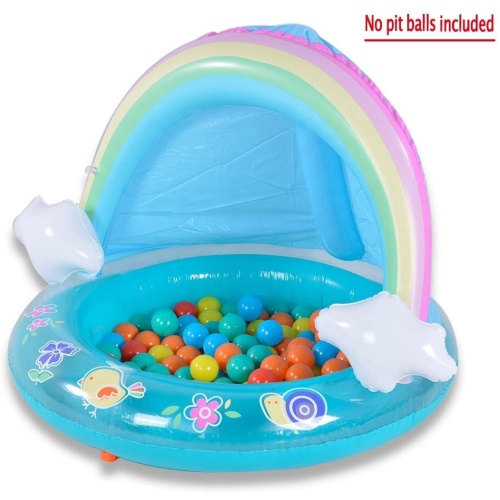 Inflatable Baby Pool Rainbow Baby Toddlers Splash Pool