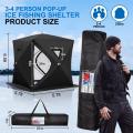 Pop Up 3-4 Person Ice Fishing Shelter Tent