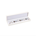 Elegant White Leather Jewelry Storage Box