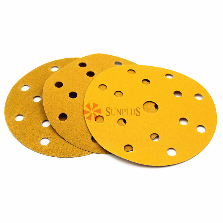 Sunplus Gold Paper Vacuum Sanding Paper Discs