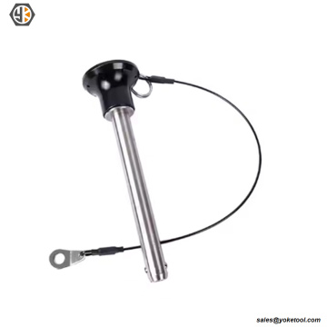 Pasadores de liberación rápida con mango de anillo de acero inoxidable