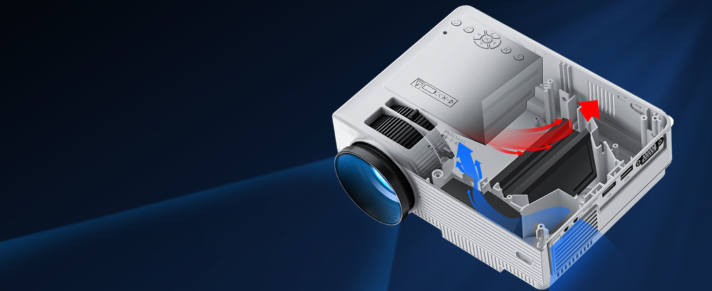 Powerful internal heat dissipation and internal air circulation