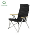 Chaise de camping pliante en aluminium extérieur