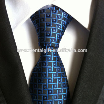Patterned Ties in Midnight Blue