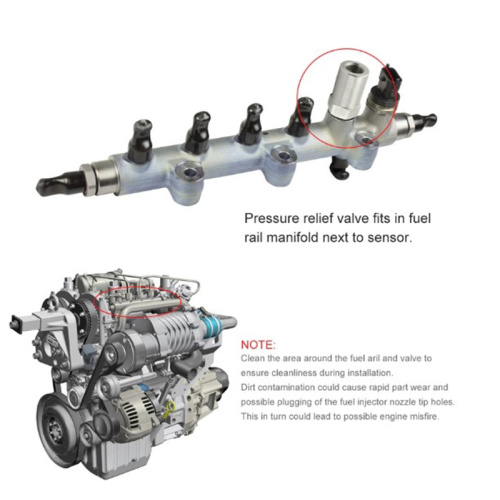 Diesel Rail Fuel Plug Valve Compatible with Chevy