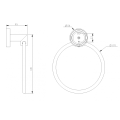 Современный держатель для полотенца рук для ванной