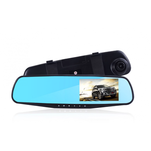 Dual record streaming media rearview mirror