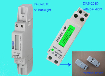 LCD backlight display Single phase electric energy kwh meterfor saving energy