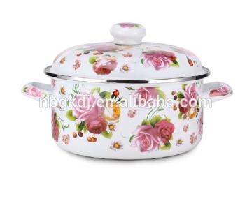 non-stick enamel cookware/ strait pot from china