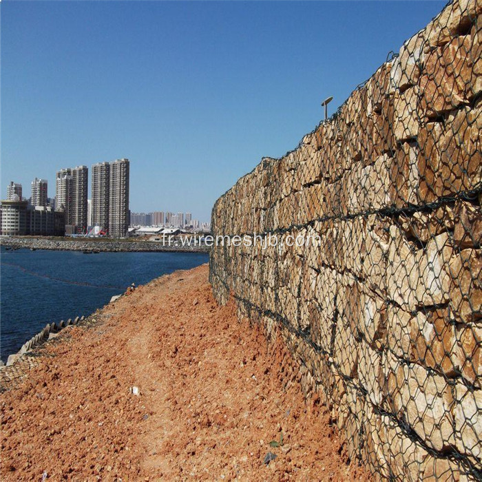 Boîte galvanisée de gabion pour la rive du fleuve