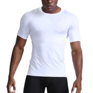 Camiseta deportiva masculina atlética lisa