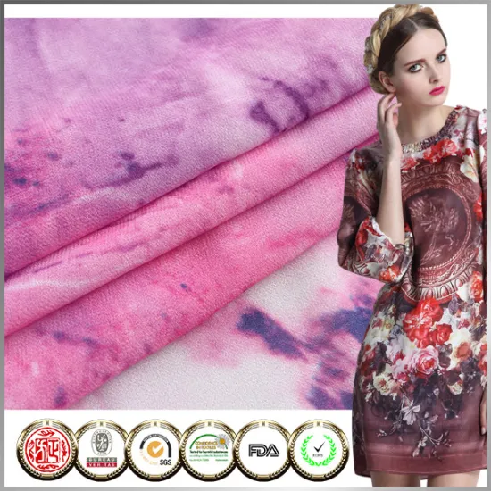 SGS Certified Semi digital printed Silk chiffon fabric for scarf