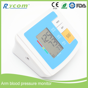 China Home Use Automatic Digital Arm Blood Pressure Monitor & Heart Beat Meter With Lcd Display Bpm