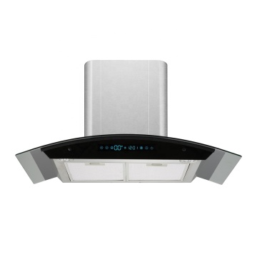 Customize Logo 180w/220V Certified Cone Shape  Exported Communal Wall Mounted Kitchens Cooker Hood