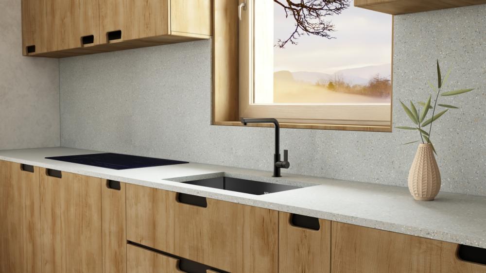 Black PVD nano stainless steel sink